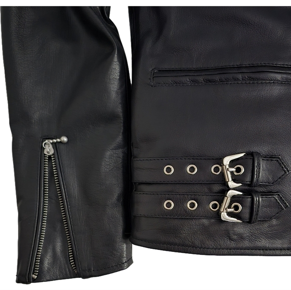 Biker Leather Jacket - Picture 7 of 8